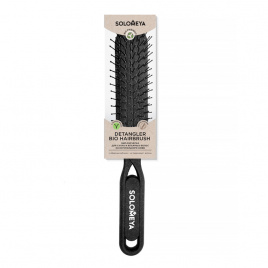 Био-расческа для волос из натурального кофе, 1 шт | SOLOMEYA Detangler Bio Hairbrush for Wet & Dry Hair Coffee Material