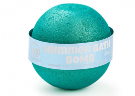 Бурлящие шарики для ванны с шиммером (бирюзовый), 120 гр | Savonry Shimmer Bath Bomb Teal